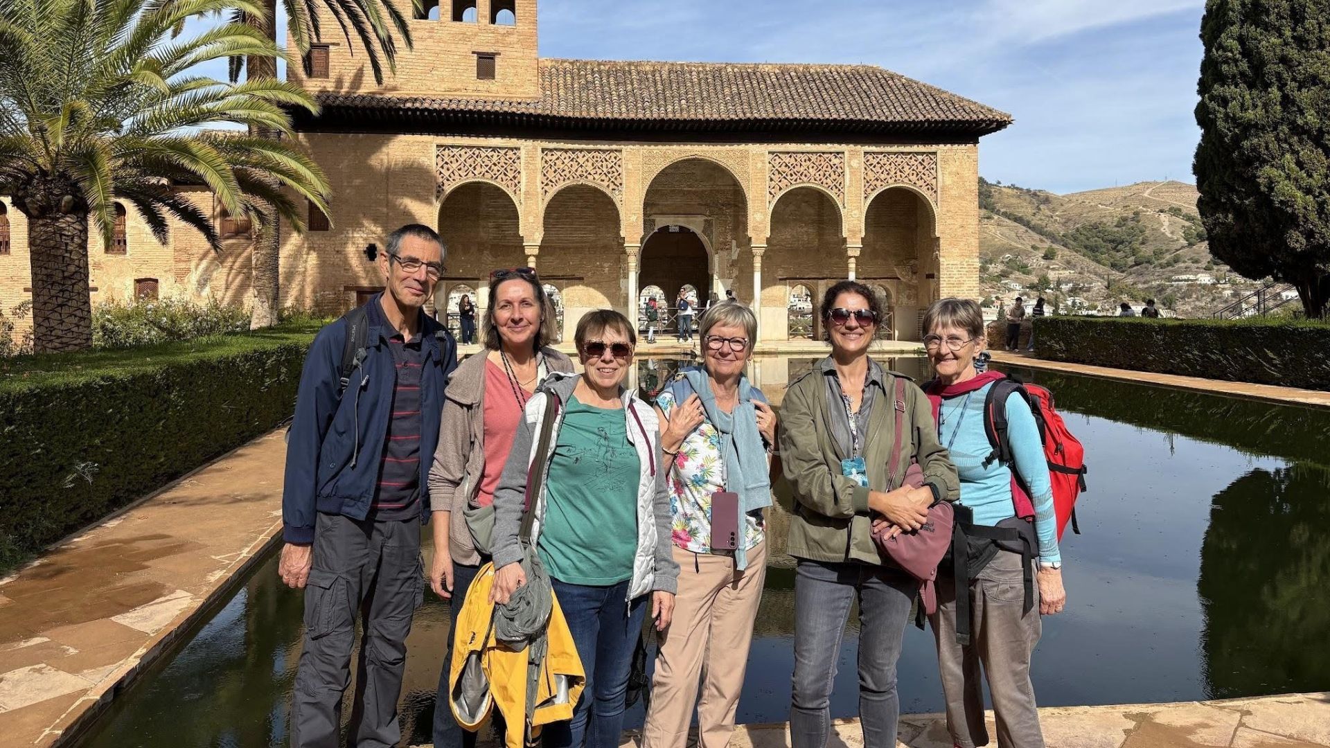 Mayte guiding at the Alhambra